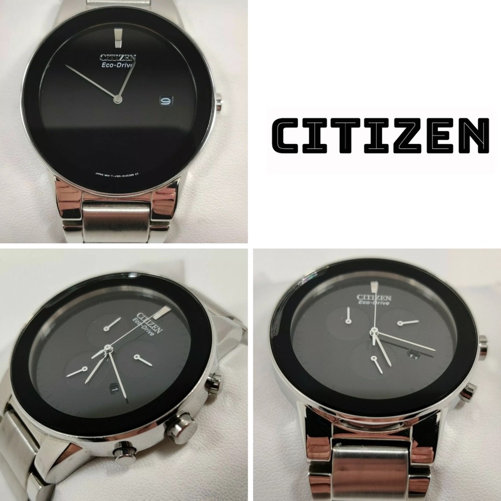 Citizen Eco-Drive Axiom Black Dial Stainless Steel